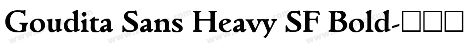 Goudita Sans Heavy SF Bold字体转换